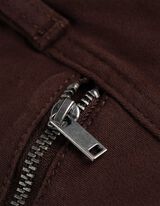 Hlače - Enobarvno - temno rjava