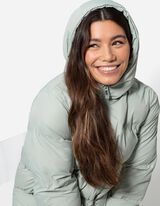 Pre&scaron;&iacute;van&aacute; bunda - Vodoodpudiv&aacute; - tyrkysovy