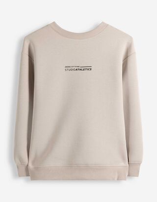 Sweatshirt - Duiken - beige