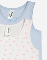 Canottiera - Motivo allover - bianco