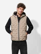 Weste - Kapuze - hellbraun