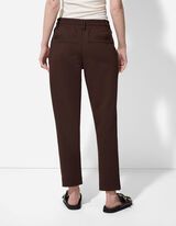 Hose - Regular Waist - dunkelbraun