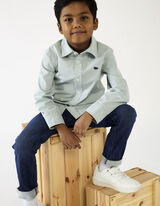 Camicia - Ricami - turchese