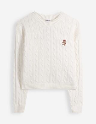 Pullover - Zopfstrick - Off-White