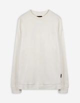 Mikina - Kulatý výstřih - bílá