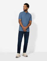 Poloshirt - Knopfverschluss - t&uuml;rkis