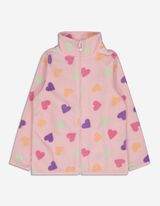 Pulover od flisa - Print po čitavoj površini - pink