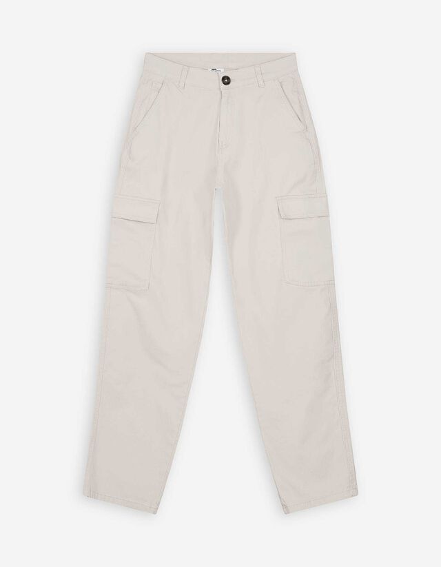 Cargohose - Baumwoll-Mix - beige