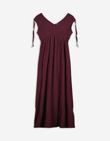 Maxikleid - Viskose-Mix - dunkellila