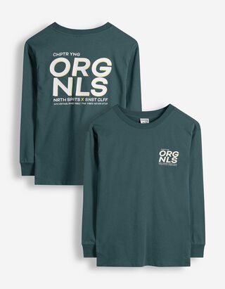 Langarmshirt - Oversized Fit - Dunkelgr&uuml;n