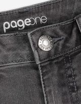 Jeans - Balloon Fit - grau