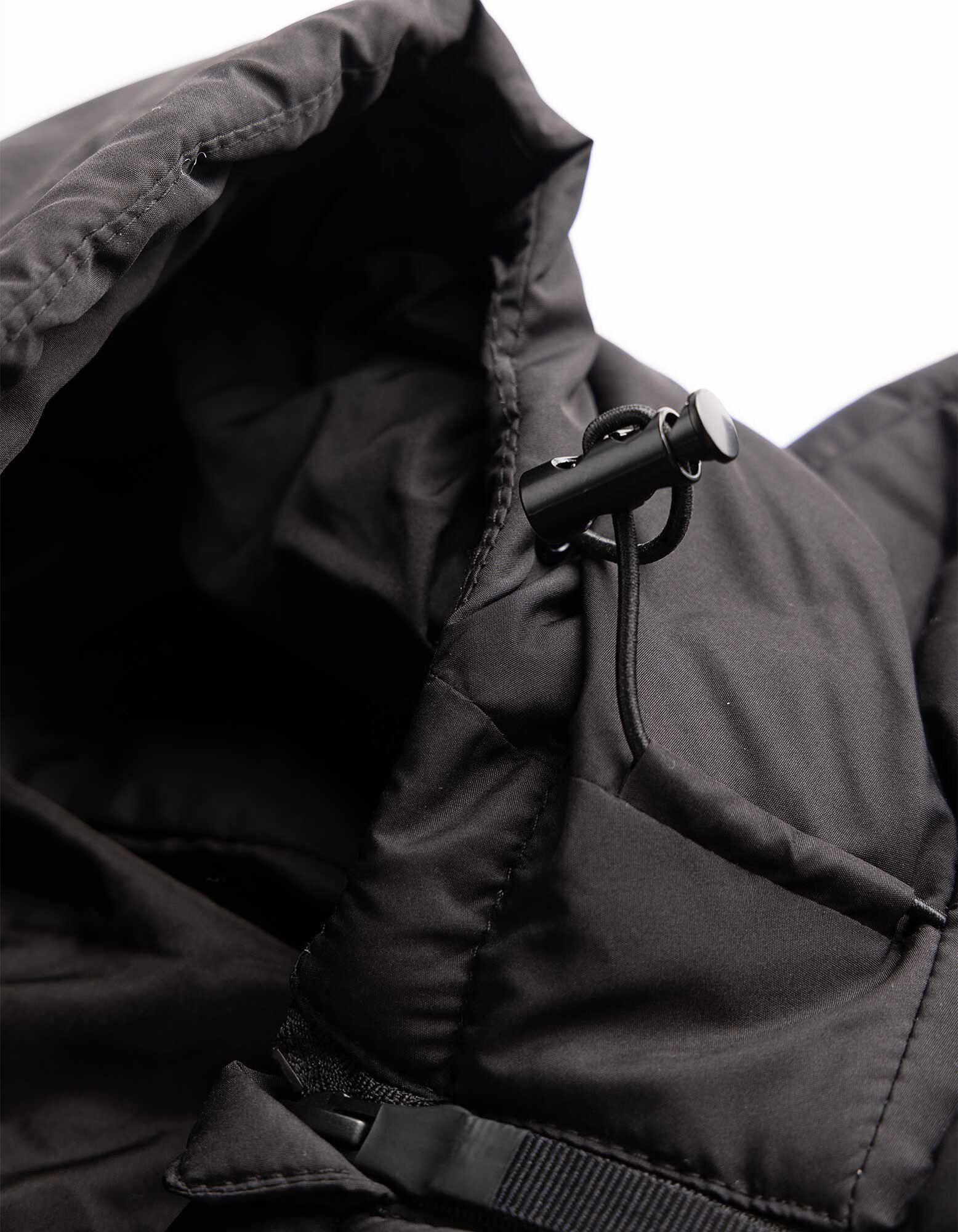 veste sans manches - M&eacute;lange de mat&eacute;riaux - noir