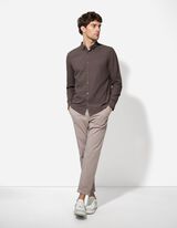 Camicia - Misto lino - marrone