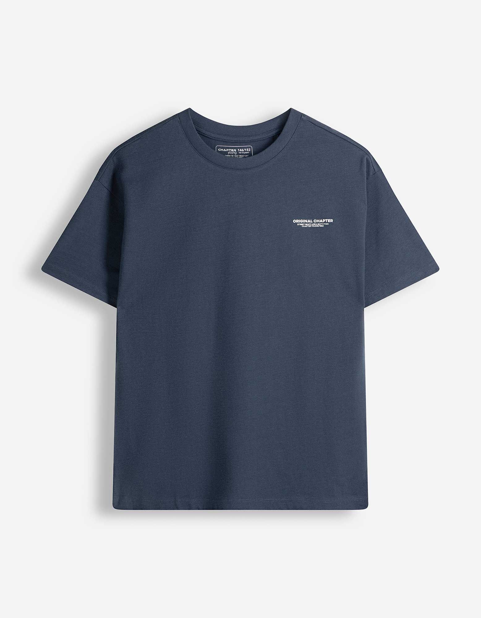 T-Shirt - Oversized Fit - Dunkelblau