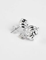 Ohrringe - 2er-Pack - silberfarben