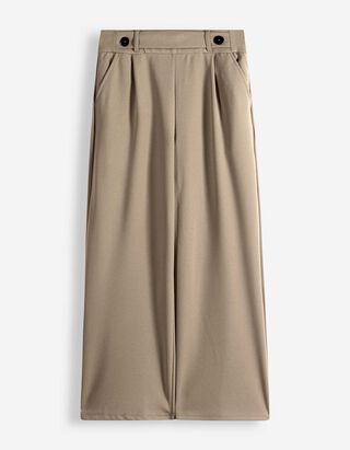 Pantalon - Fermeture &eacute;lastique - Brun