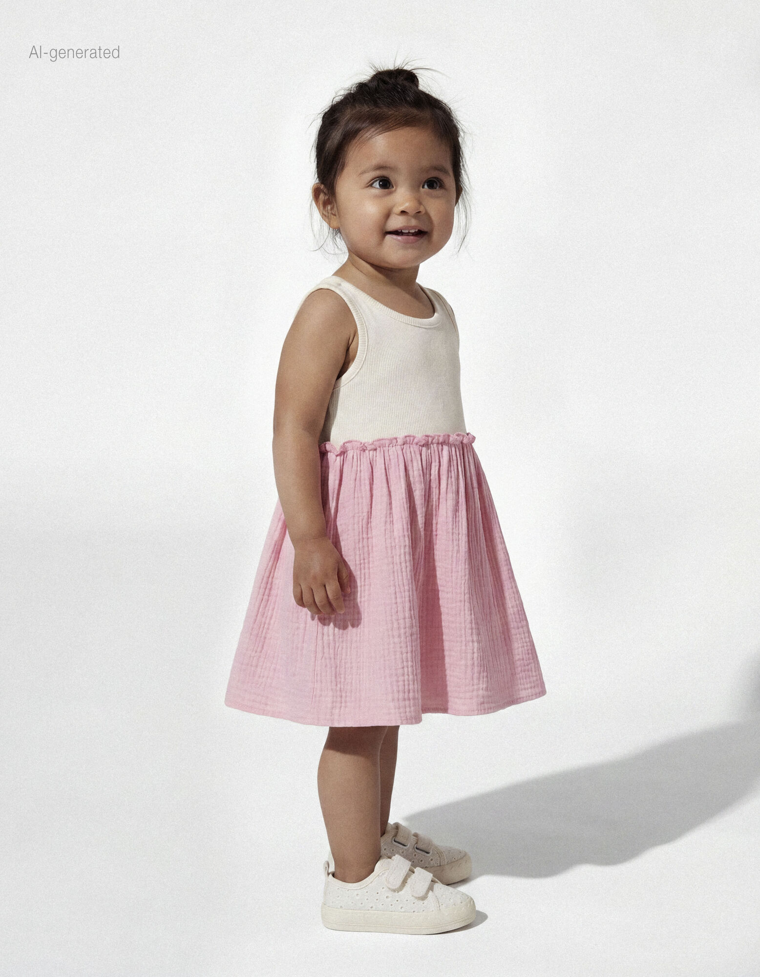 Robe - Mousseline - blanc
