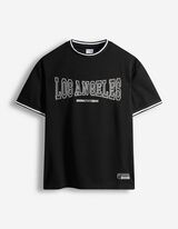 T-shirt - Mesh - zwart