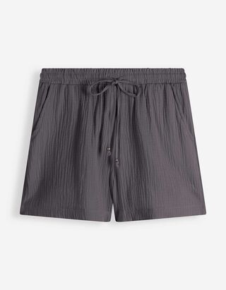 Shorts - Musselin - dunkelgrau