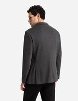 švarkas - Užsegama sagomis - juodas