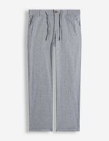 Chinohose - Leinen-Mix - gr&uuml;n