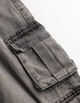 Pantalon cargo - Coupe ample - Gris