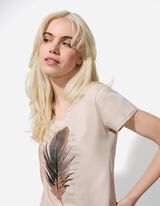 Tričko - Trblietavá potlač - biely