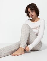 Donji dio pidžame - Uzorak po cijeloj površini - bijela