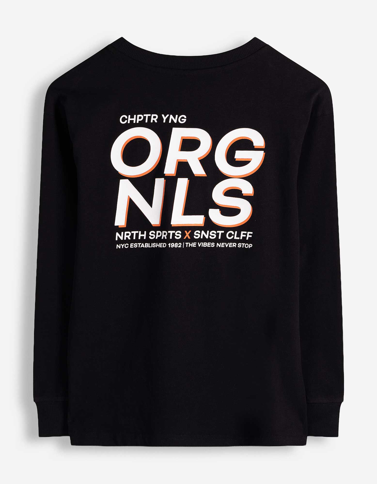 T-shirt &agrave; manches longues - Coupe oversize - noir