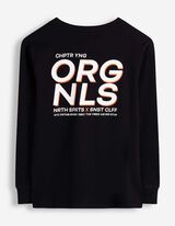 T-shirt &agrave; manches longues - Coupe oversize - noir