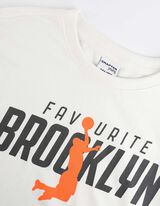 Tricou - Imprimeu - Alb