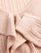 Cardigan - Pointelle - rosa
