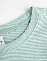 pidžama set od majice i pantalona - Vafl materijal - zeleno