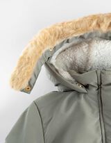 Parka - eemaldatav kunstkarusnahk - tumeroheline