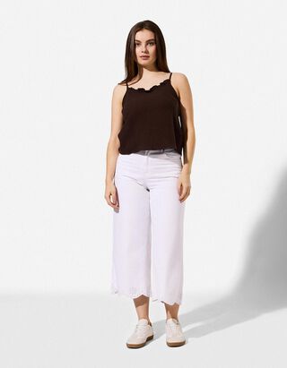Jeans - Wide Fit - Wei&szlig;