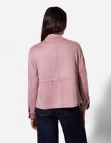 Jacke - Kunstleder - rosa