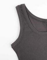 Rochie midi - Fantă laterală - Gri inchis