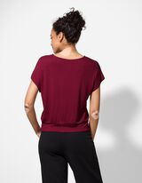 Tričko - Směs s visk&oacute;zou - tmave cerven&aacute;