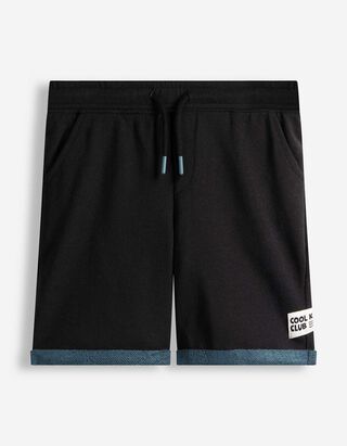 Shorts - Fixierter Beinumschlag - Schwarz