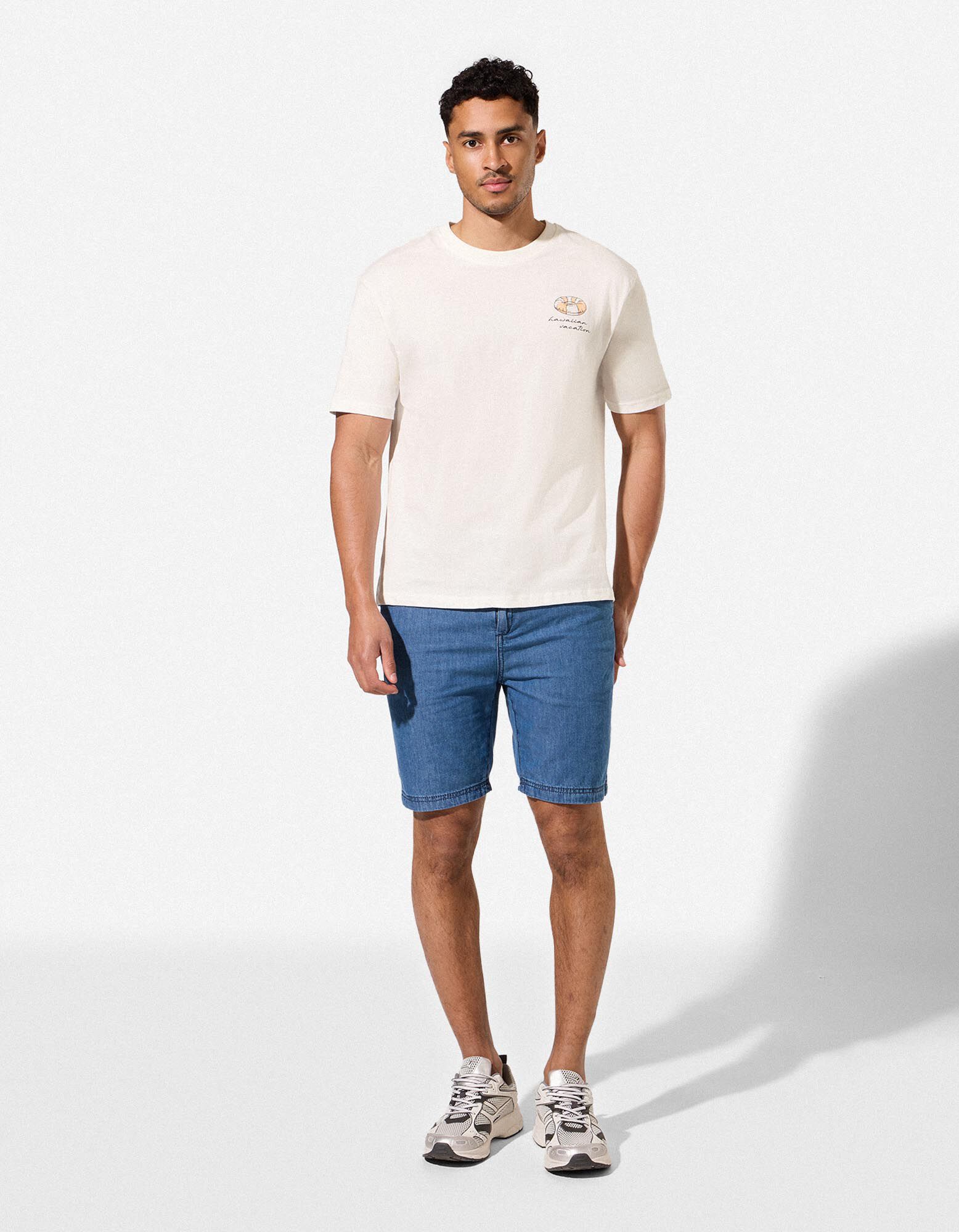 T-shirt - Dos imprim&eacute; - blanc