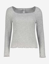 Longsleeve - Viscosemix - grijs