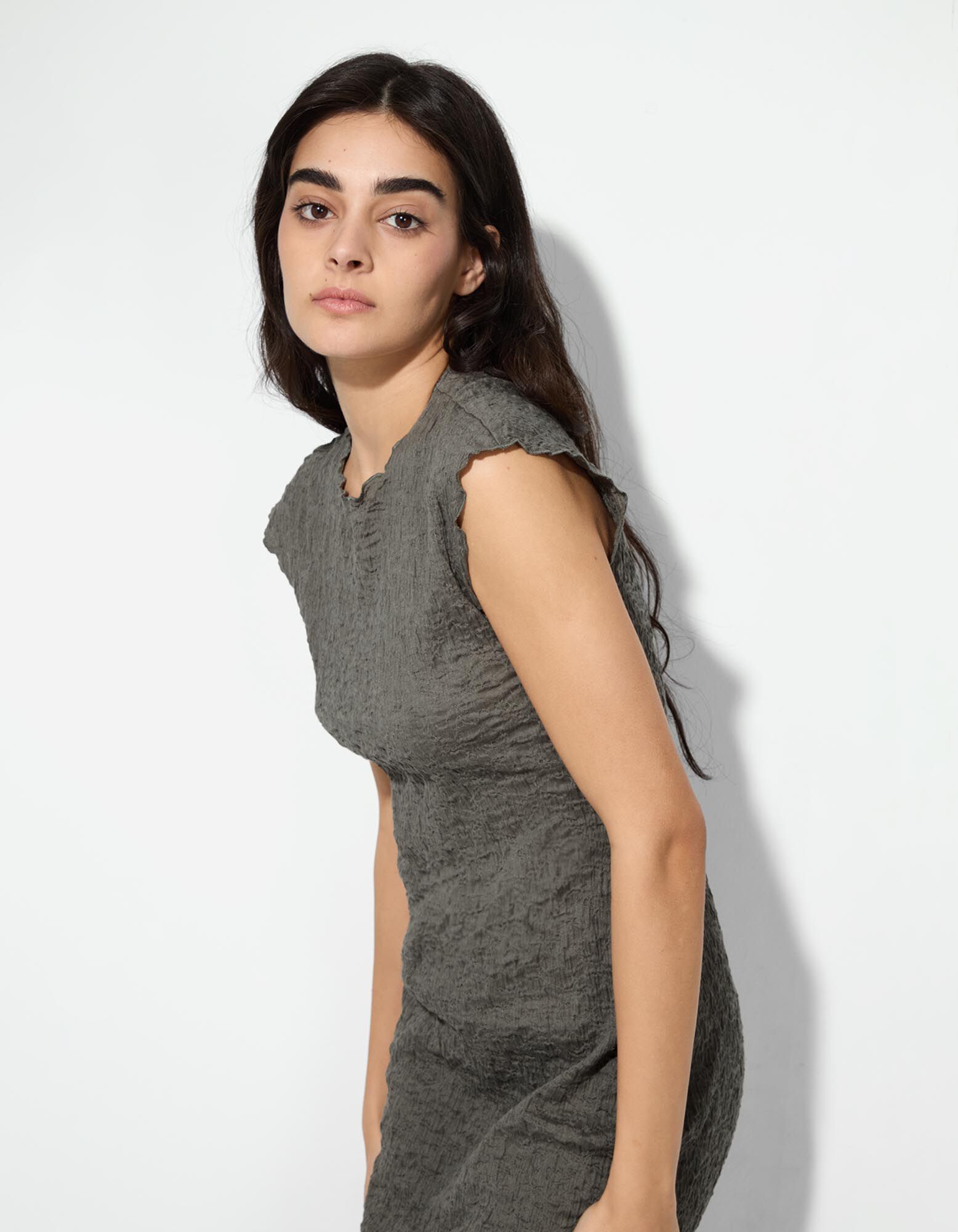 Kleid - einfarbig - gr&uuml;n