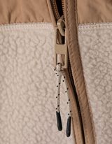 Propínací mikina - Flís - béžová