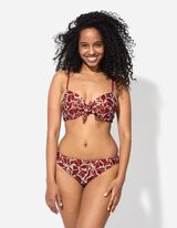 Bikiinitopp - allover-tr&uuml;kk - punane