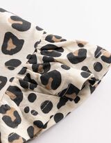 Tricou - M&acirc;neci cu volane - Bej