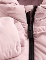 Steppmantel - Kapuze - Rosa