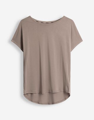 T-shirt - Ademend - beige