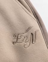 Jogginghose - Kontraststreifen - hellbraun