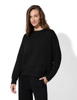 Melegítőfelső - Modál tartalom - fekete