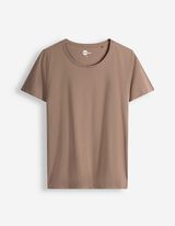 T-Shirt - Stretchanteil - braun